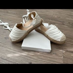 White Truffle collection lace up espadrille